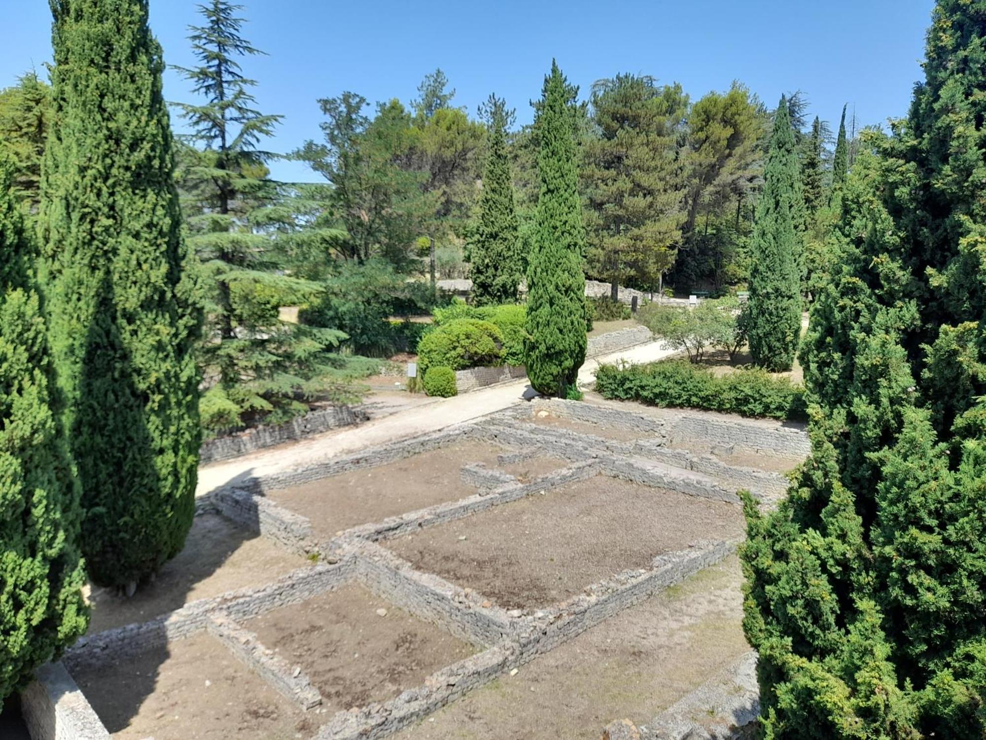 Grande Terrasse Et Vue Sur Le Site Antique Apartamento Vaison-la-Romaine Exterior foto